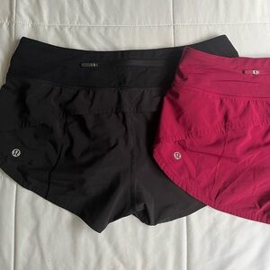 LULULEMON SHORT BUNDLE!!! Cute Lululemon shorts!! In brand new like condition!❤️